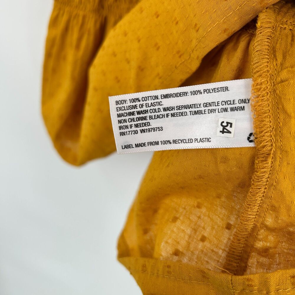 Universal Thread Mustard Yellow Ruffle Eyelet Cot… - image 8